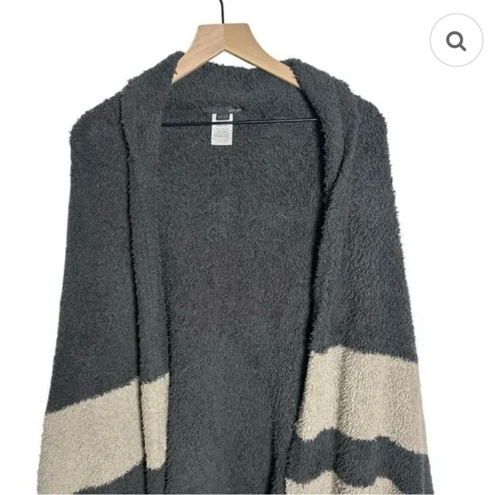 $121 Barefoot Dreams Cozy Malibu Wrap Poncho Sweater Cardigan - Picture 2 of 5